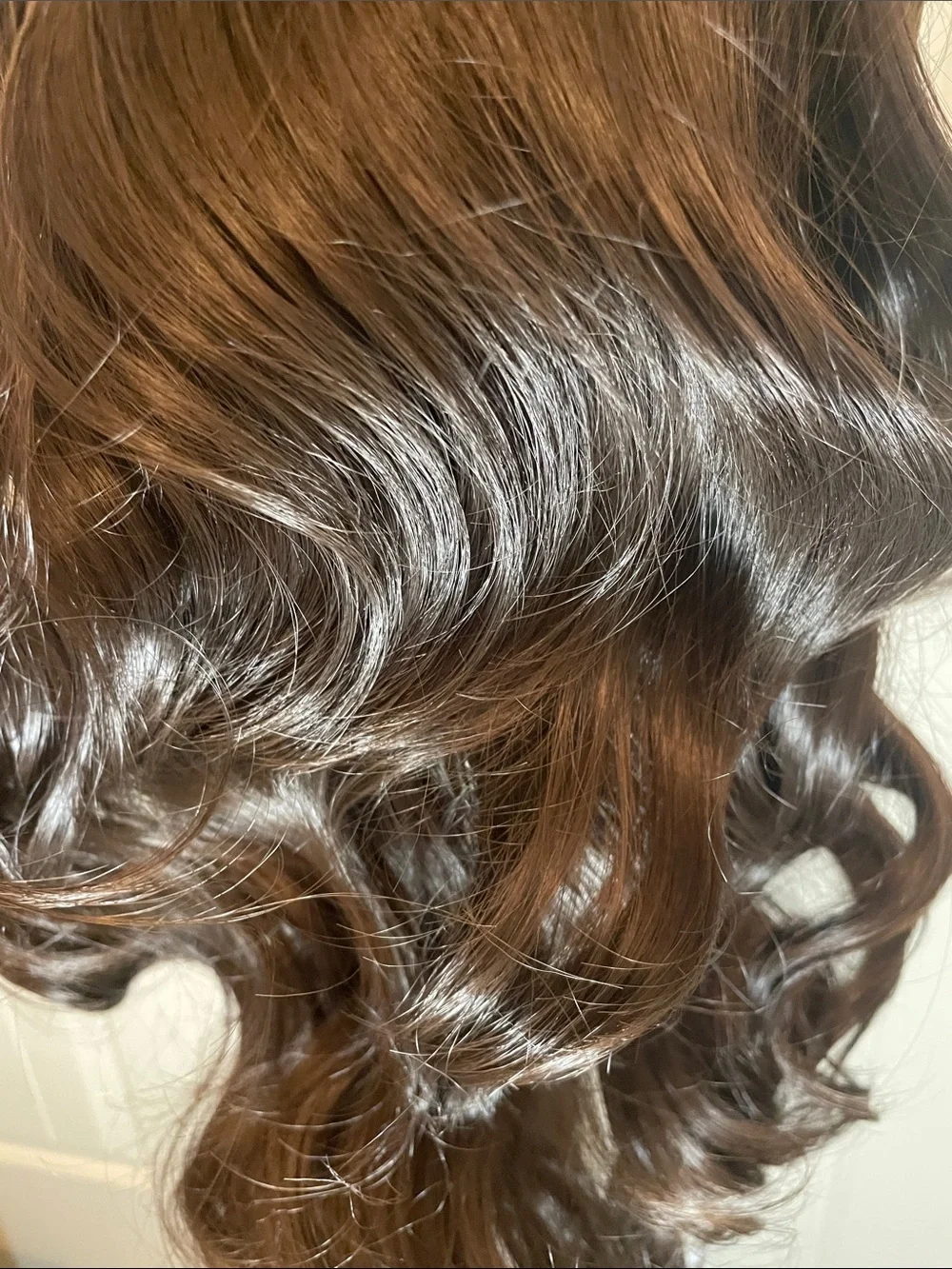 Lace Front Women's Long Wavy Wig - Dark Brown